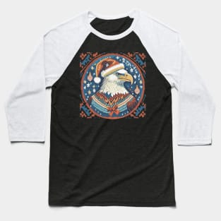 Eagle wearing his Ugly Christmas Sweater Baseball T-Shirt